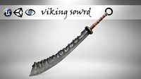 viking sowrd low poly