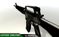 M416 assault rifle Low-poly 3D model