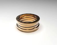Spring shaped ring without stones size 9US | 3D