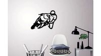 Motorbike racer wall decoration  | 3D