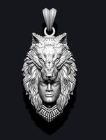 man wolf pendant | 3D