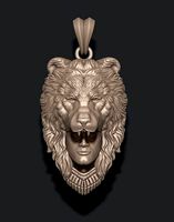 Man bear pendant | 3D