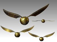 Golden Snitch from Harry Potter | 3D