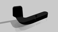 Audi A4 b6 hood handle | 3D