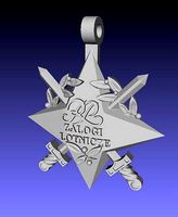 Official polish air force star decoration | 3D