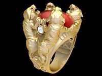 1915 Tiger Ring | 3D