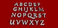 GABRIOLA font uppercase and lowercase 3D letters STL file | 3D