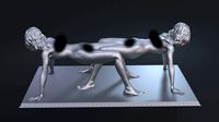 mannequin table from clockwork orange  | 3D