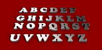COPPER BLACK font uppercase and lowercase 3D letters STL file | 3D