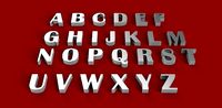 BRITANNIC BOLD font uppercase and lowercase 3D letters STL file | 3D