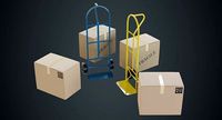 Hand Truck And Boxes 4A