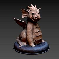 3D Godzilla sculpture