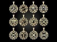 12 Zodiac Signs Horoscope Charm Pendant 2 | 3D