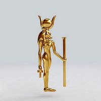 Egyptian goddess -Hathor - Excellent for jewelry | 3D