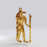 Egyptian god - Anubis - Excellent for jewelry | 3D