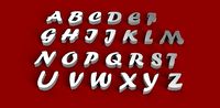 FORTE font uppercase and lowercase 3D letters STL file | 3D