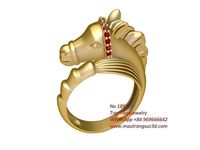1897 Hourse Ring for women | 3D