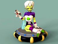 Cheelai with the blaster | 3D