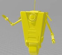 Borderlands ClapTrap with base | 3D