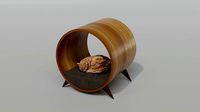 Cat House - Round House - Bed