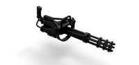 Diecast model Machine gun M134 Scale 1 to 4 | 3D
