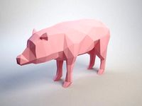 lowpoly Pig | 3D