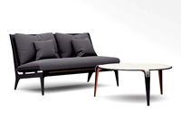 Gabriel Scott Boudoir Loveseat and Bardot Coffee table