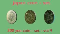 Japan 500 yen coin - set - vol 9