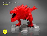 Tyrantrum Pokemon - fan art | 3D