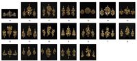19 PENDANT EARRINGS SET NOKTA TURKY MESH BULK PURCHASE  | 3D
