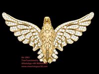 1861 Diamond Eagle Pendant | 3D