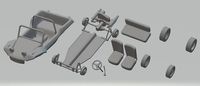 Volkswagen Buggy Meyers Manx 1965 Printable Car | 3D