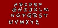 INKFREE font uppercase and lowercase 3D letters STL file | 3D