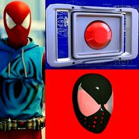 Scarlet Spider Faceshell and Belt Buckle | 3D