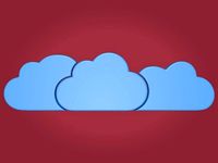 Cartoon Clouds - Cloud Computing Icon