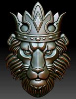 Lion in the crown | 3D