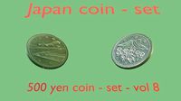 Japan 500 yen coin - set - vol 8