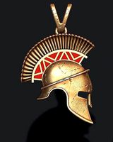 Spartan helmet pendant | 3D