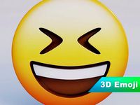 Grinning Squinting Face 3D Emoji