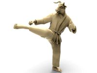 Ox Roundhouse Kick | 3D