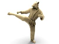 Rat Roundhouse Kick | 3D