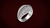 Anel de prata BALI Ring plate | 3D