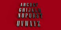 NIAGARA font uppercase and lowercase 3D letters STL file  | 3D