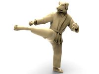 Dog Roundhouse Kick | 3D