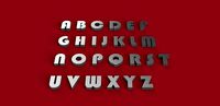 BAUHAUS93 font uppercase and lowercase 3D letters STL file | 3D