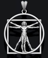 Vitruvian Man pendant | 3D
