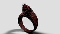 funny fat man ring  | 3D