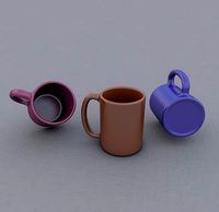 Procedural and editable Mug
