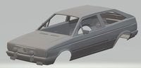 Volkswagen Gol G1 GT 1986 Printable Body car | 3D