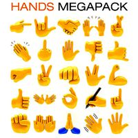 hands emoji megapack